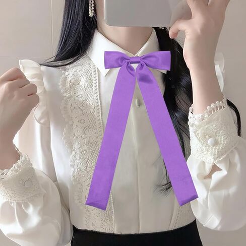 Mantieqingway Bow Ties for Women Pre-tied Adjustable Ribbon Girls Bowtie Uniform, School, Wedding, Cosplay, T-shirt Accessory in Kuwait