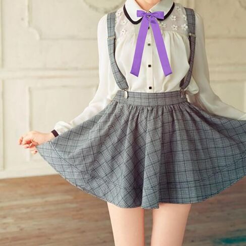 Mantieqingway Bow Ties for Women Pre-tied Adjustable Ribbon Girls Bowtie Uniform, School, Wedding, Cosplay, T-shirt Accessory in Kuwait