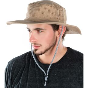 Funky Junque Sun Hats for Men Women Bucket Hat Fishing Gear Wide Brim UPF 50+ UV Protection Safari Packable Cooling Hat