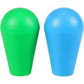 2X Arcade Joystick's Oval Balltop, Arcade Ellipse Topball Handle use for 2 Player Arcade Joystick DIY Kit Sanwa Joystick MAME Jamma Part (Blue & Green)