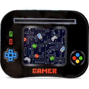 iscream 17.25" x 13.25" Laminate Top Microbead Filled Lap Desk with Tablet Channel - Gamer Glitch