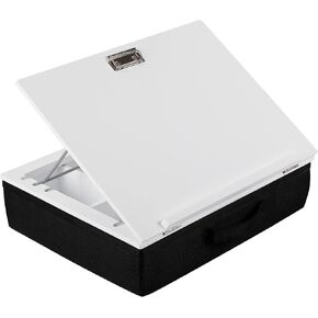 مكتب لاب توب من بيردروك هوم مع مساحة تخزين ووسادة | حجرة عميقة وقمة قابلة للتعديل مع مشبك | يناسب الكمبيوتر المحمول حتى 15 بوصة | أسود | ملحقات الكمبيوتر المحمول | الكمبيوتر المحمول ومكتب الكتابة in Kuwait