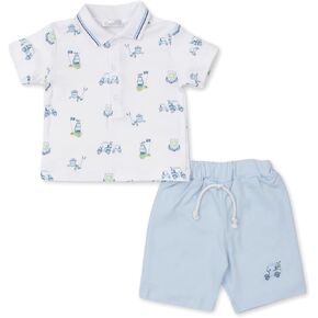 Kissy Kissy Boys Toddler Hole In One Print Bermuda Short Set