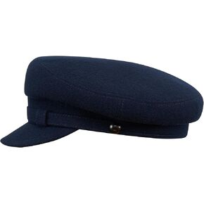 Sterkowski "Maciejówka Model 2" Fisherman Style Fiddler Cap | Wool Fiddler Cap for Men and Women | Warm Wool Captain Cap