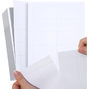 250 Piece Blank Printable Business Cards 3.5 x 2, Perforated Card Stock Paper for Inkjet and Laser Printers, 10 Cards Per Sheet - (White)