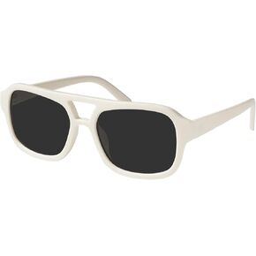 mosanana Retro 70s Small Square Aviator Sunglasses for Women Vintage Trendy Narrow Style MS52362