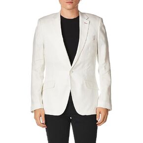 Azaro Uomo Men's Blazer Slim Dress Casual Linen Suit Sport Jacket Stylish