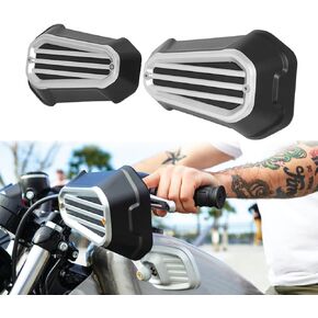 Win- All Motorcycle Handguards Hand Guard Wind Deflector Protector Shield Compatible for Harley Sportster 2004-2023 Up. (Chrome)