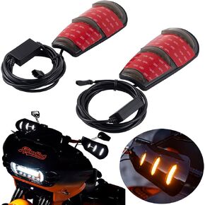 Moto Onfire Sequential LED Handguard Lights with Turn Signals/Running Light For AB Hand Guards