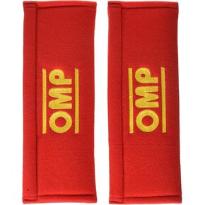 OMP (DB/450/3"/R) Racing Seat Belt Harness Pad, Red, 3"
