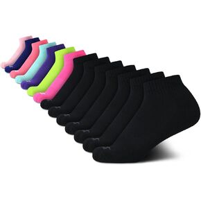 Avia Women's Socks - 14 Pack Comfort Cushion Quarter Cut Ankle Socks - Athletic Socks for Women (Sizes: 4-9, Extended: 9-12)