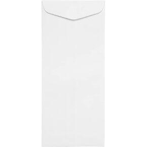 JAM PAPER #10 Policy Business Commercial Envelopes - 4 1/8 x 9 1/2 - White - 50/Pack in Kuwait