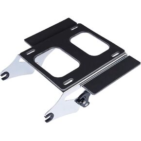 Motorcycle Tour Pack Mount for 2009+ Harley Touring Luggage - Black, Quick Release Detachable Mounting Bracket