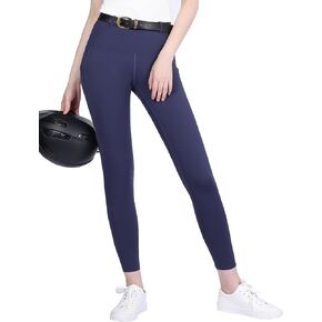 Harrison Howard Rider Breeches with Mesh Calf Extra-Breathable Riding Athletic Pants Full-Seat Silicone Adds Grip & Safety