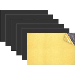6X8 Inches Magnetic Sheet with Adhesive Backing,Magnet Paper Sheets for Classroom,Easy to Cut for Fridge Photo Magnets, Crafts, Postcards, DIY