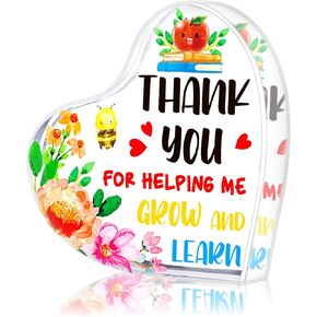 FaCraft Teacher Appreciation Gifts for Women Teacher Keepsake and Paperweights Graduations Gifts for Teachers End of Year First Day of School Christmas Thank You Gifts Retirement Gifts for Teacher