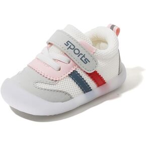 Comfortable Sneakers for Baby Boys Girls Lightweight Non Slip Toddler First Walking Shoes