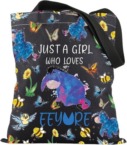 PLITI Eeyore Tote Bag Eeyore Fan Gift Cartoon Character Lover Gift Just A Who Loves Eeyore Shoulder Bag in Kuwait