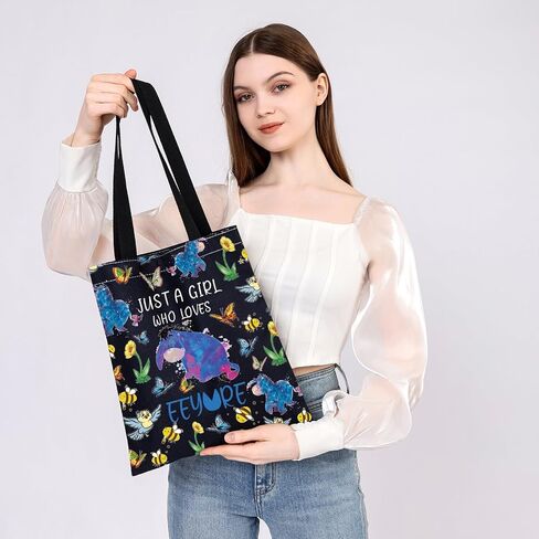 PLITI Eeyore Tote Bag Eeyore Fan Gift Cartoon Character Lover Gift Just A Who Loves Eeyore Shoulder Bag in Kuwait