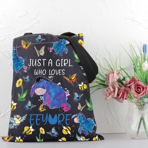 PLITI Eeyore Tote Bag Eeyore Fan Gift Cartoon Character Lover Gift Just A Who Loves Eeyore Shoulder Bag in Kuwait