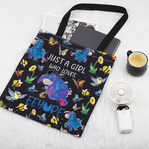 PLITI Eeyore Tote Bag Eeyore Fan Gift Cartoon Character Lover Gift Just A Who Loves Eeyore Shoulder Bag in Kuwait