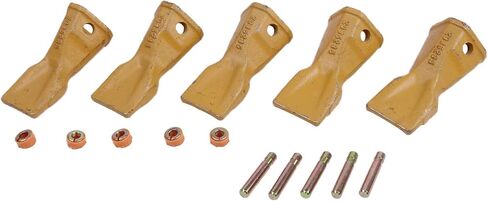 5× Backhoe Bucket Teeth Penetration Tip w/Pin 208-5235 201-1238 201-1239 Compatible with Caterpillar CAT Series Bucket Adapters Shanks DRS230 416D 420D 424D 428D 430D 432D 438D 442D 500-0269 in Saudi Arabia