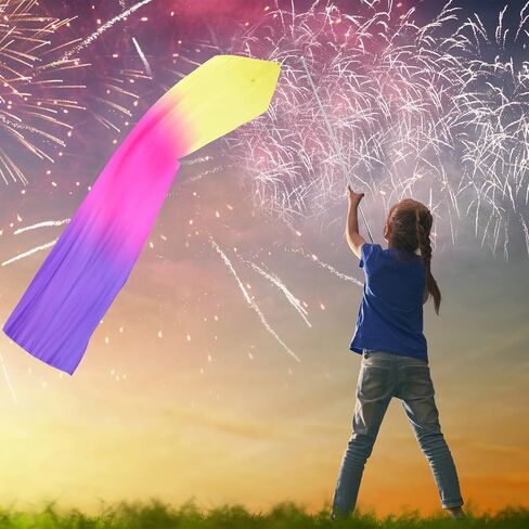 أعلام عبادة الرقص الثناء مقاس 60 بوصة مع قضيب قابل للتطوير للأطفال والمراهقين وعصا راقصة شريطية وأعلام الكنيسة للعبادة والرقص في الهواء الطلق in Kuwait