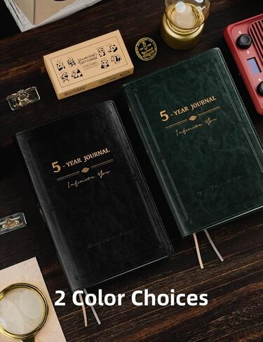 Three Year Journal, 3-year Memory Notebook, Daily Journal, Undated Diary, One Line a Day, Soft Cover, Medium, 90gsm paper (Amber Brown) in Saudi Arabia