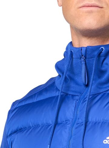 adidas Men's Essentials Hybrid Down Hooded Jacket in Saudi Arabia