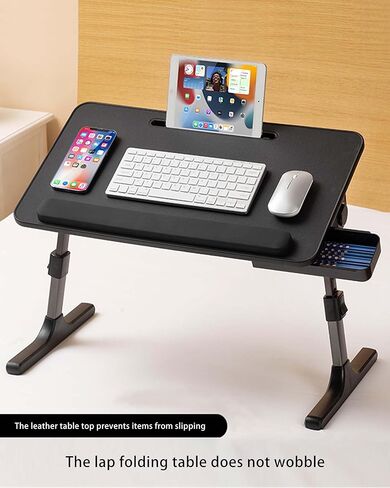 مكتب كمبيوتر محمول للسرير، حامل كمبيوتر محمول من BUILDEC، طاولة كمبيوتر محمول محمولة مع أرجل قابلة للطي، مكتب كمبيوتر محمول للقراءة والكتابة، صينية لاب توب للأطفال in Kuwait