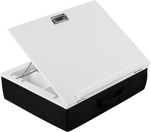 مكتب لاب توب من بيردروك هوم مع مساحة تخزين ووسادة | حجرة عميقة وقمة قابلة للتعديل مع مشبك | يناسب الكمبيوتر المحمول حتى 15 بوصة | أسود | ملحقات الكمبيوتر المحمول | الكمبيوتر المحمول ومكتب الكتابة in Kuwait