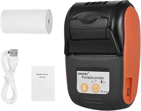 Thermal Receipt Printer,PT-210 Portable Thermal Printer Handheld 58mm Receipt Printer for Retail Stores Restaurants Factories Logistics in Kuwait