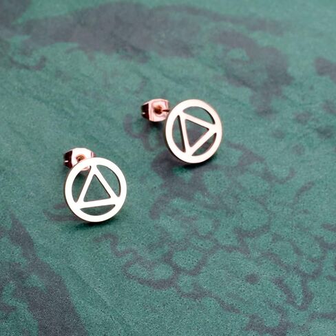AA Earring Recovery Sobriety Gift Alcoholics Anonymous Jewelry in Saudi Arabia