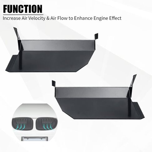 مجارف نظام السحب لـ e81/e82/e88 BMW 1 Series(128i/135i/1m) 2008-2015، غطاء شبكة فتحة تهوية السيارة المزخرفة طقم نظام دخول الهواء رام ملحقات السيارة لسيارات BMW (أسود) in Kuwait