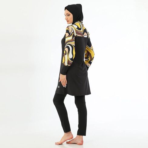 Islamic Long Sleeve Swimsuits for Women Modest Muslim 5 PCS | Full Cover Rash Guard Burkini | Arabic Swimwear in Saudi Arabia