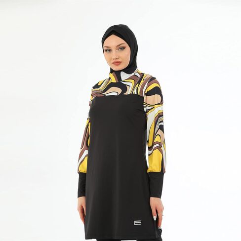 Islamic Long Sleeve Swimsuits for Women Modest Muslim 5 PCS | Full Cover Rash Guard Burkini | Arabic Swimwear in Saudi Arabia