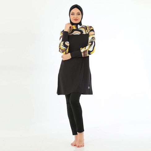 Islamic Long Sleeve Swimsuits for Women Modest Muslim 5 PCS | Full Cover Rash Guard Burkini | Arabic Swimwear in Saudi Arabia