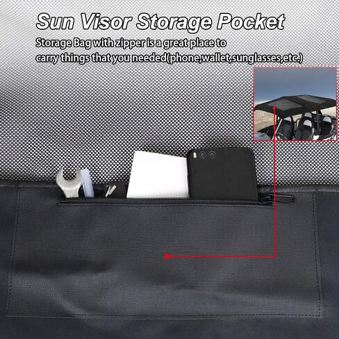 Soft Canvas Roof Top Compatible with for 2014-2023 UTV Polaris RZR 900 900S 1000 S XP1000 Turbo 2 Seater Soft Top Roof Sun Visor Replacement for Part Number 2883073 in Saudi Arabia
