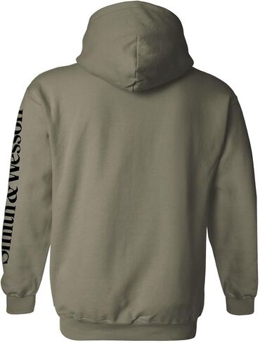 Smith & Wesson Officially Licensed Men's Hooded Sweatshirt, Long Sleeve Pullover Graphic Hoodie with Arm and Chest Logo in Saudi Arabia