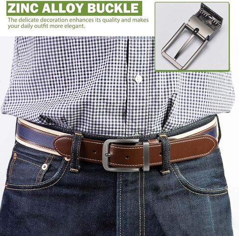 1 3/8" (35mm) Classic Reversible Belt Buckle, Need No Tool Replacement Belt Buckles for Men in Saudi Arabia