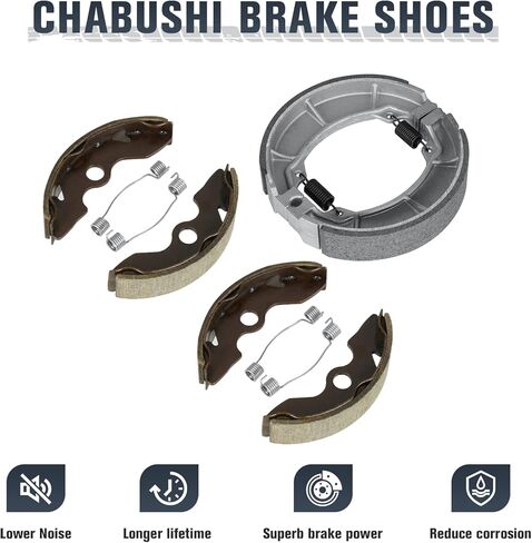 Front Rear Brake Shoes for Honda Fourtrax TRX200SX 1986 1987 1988, TRX200 1990 1991, TRX200D Type II 1991-1997 Drum Brakes Shoes Set in Kuwait