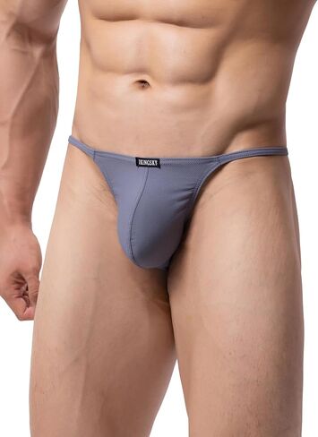 IKINGSKY Men's G-string Underwear Soft Y-Back Panties Breathable Bulge Thong Underpanties for Men in Kuwait