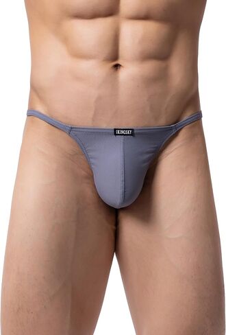 IKINGSKY Men's G-string Underwear Soft Y-Back Panties Breathable Bulge Thong Underpanties for Men in Kuwait