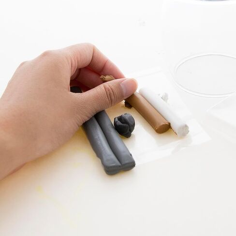 عصي طين النمذجة من بازيك، 4.8 أونصة، 8 ألوان أساسية، عصي طين النمذجة غير سامة للفنانين الأطفال والكبار، نحت الحرف الفنية، عبوة واحدة in Kuwait