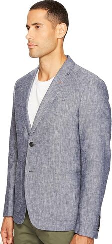Men's Chambray Sport Coat, Navy, 38 in Saudi Arabia