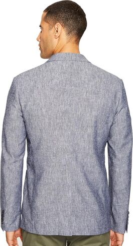Men's Chambray Sport Coat, Navy, 38 in Saudi Arabia