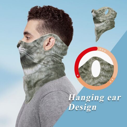 AXBXCX Animal Ski Mask - Made of Delong, Double-Layer - Stay Warm and Stylish on the Ski Slopes in Saudi Arabia