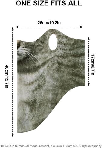 AXBXCX Animal Ski Mask - Made of Delong, Double-Layer - Stay Warm and Stylish on the Ski Slopes in Saudi Arabia
