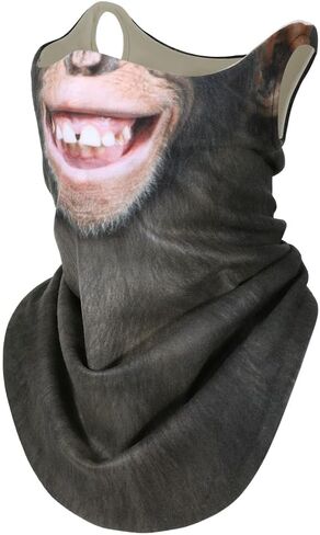 AXBXCX Animal Ski Mask - Made of Delong, Double-Layer - Stay Warm and Stylish on the Ski Slopes in Saudi Arabia