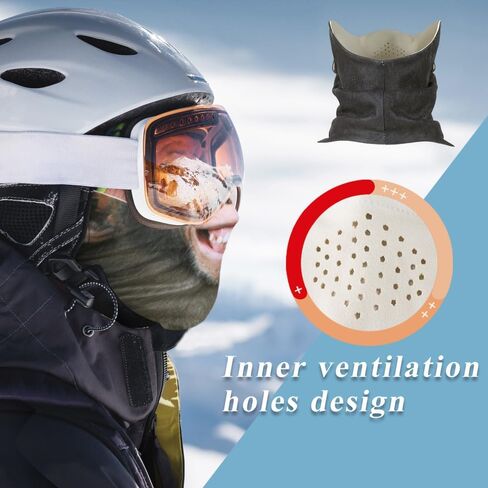 AXBXCX Animal Ski Mask - Made of Delong, Double-Layer - Stay Warm and Stylish on the Ski Slopes in Saudi Arabia